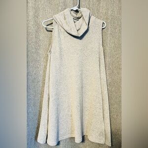 Aryeh Light Gray Sleeveless Cowl Neck Dress